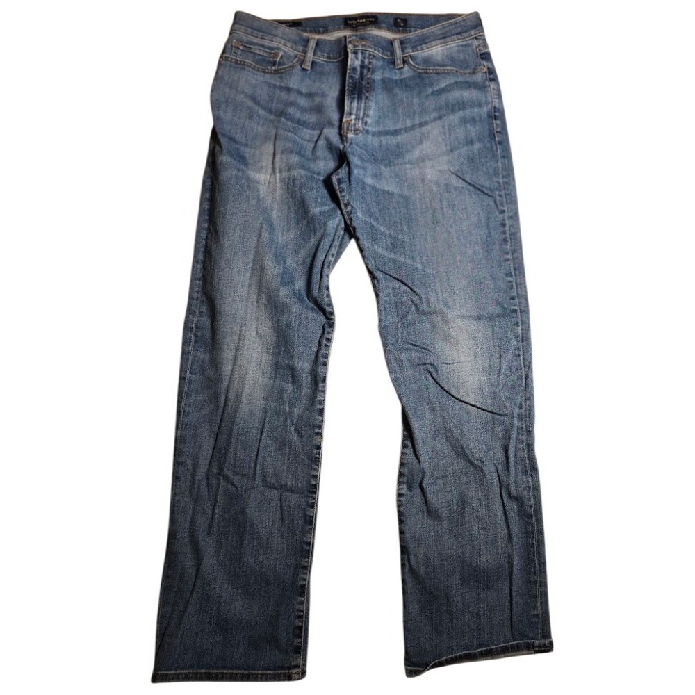 Lucky Brand 363 Straight Leg Mens Jeans 34x32 Medium Wash Blue Denim 7M11684 842
